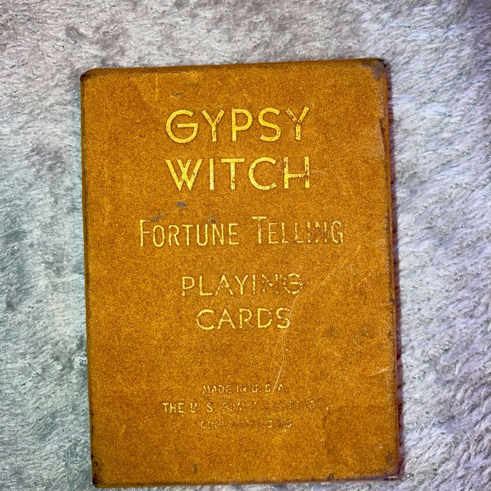 Vintage Gypsy Witch Playing Cards